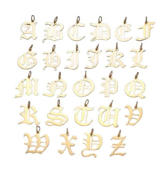 Gothic Initial Charm