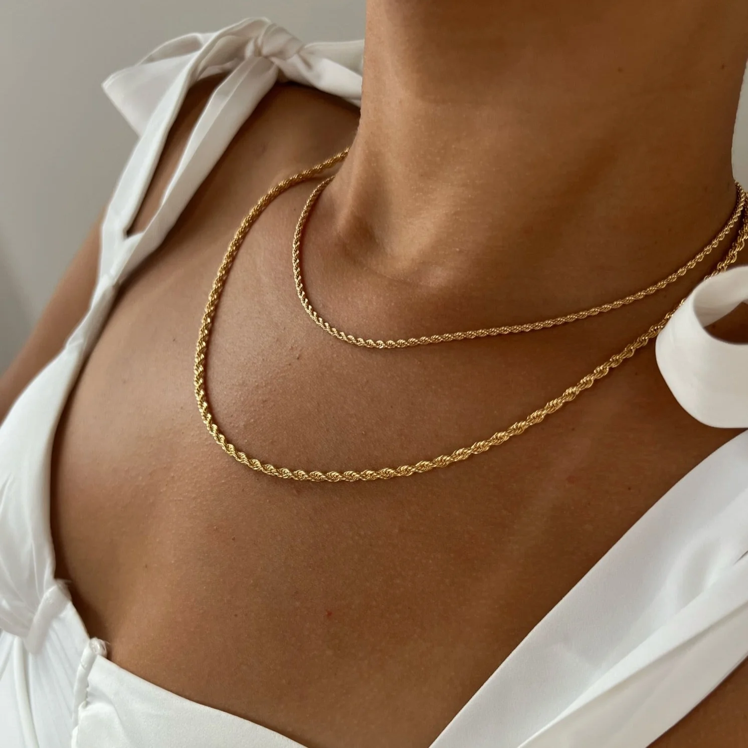 Adrian Thick Rope Chain Necklace
