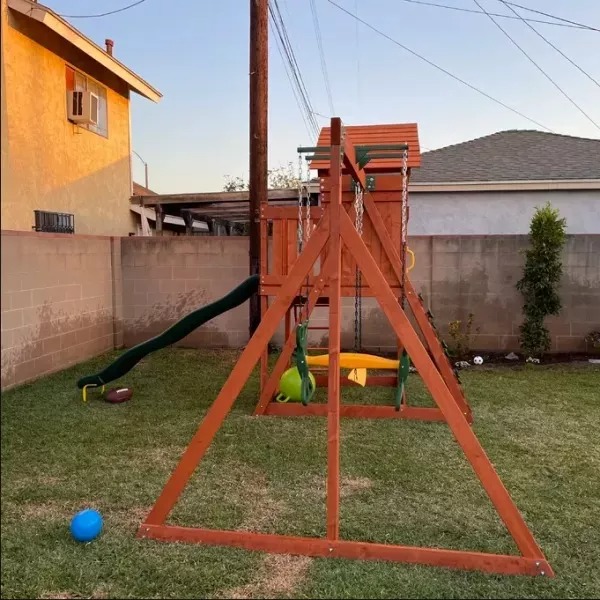 【Sports&Outdoors】【BS】Oak Grove Wooden Swing Set