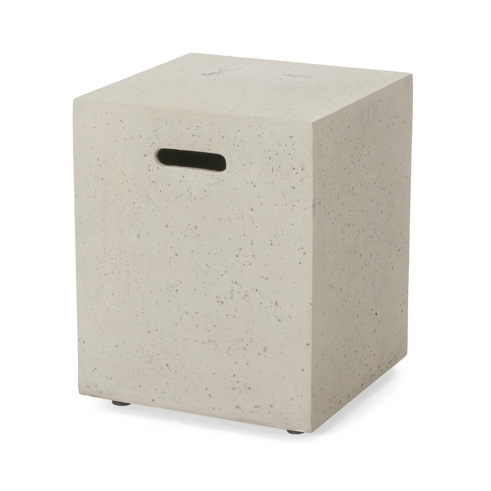 【Sports&Outdoors】Belle 15'' H x 56'' W Concrete Propane Outdoor Fire Pit Table