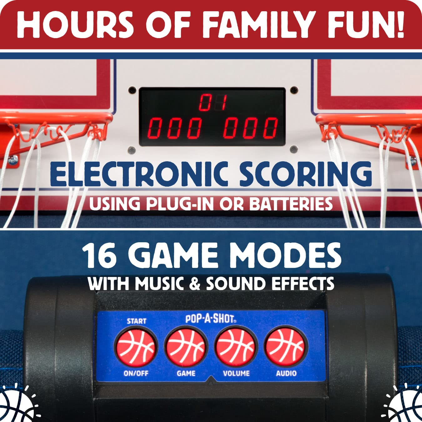 【Sports&Outdoors】Official Home Dual Shot Basketball Arcade Game