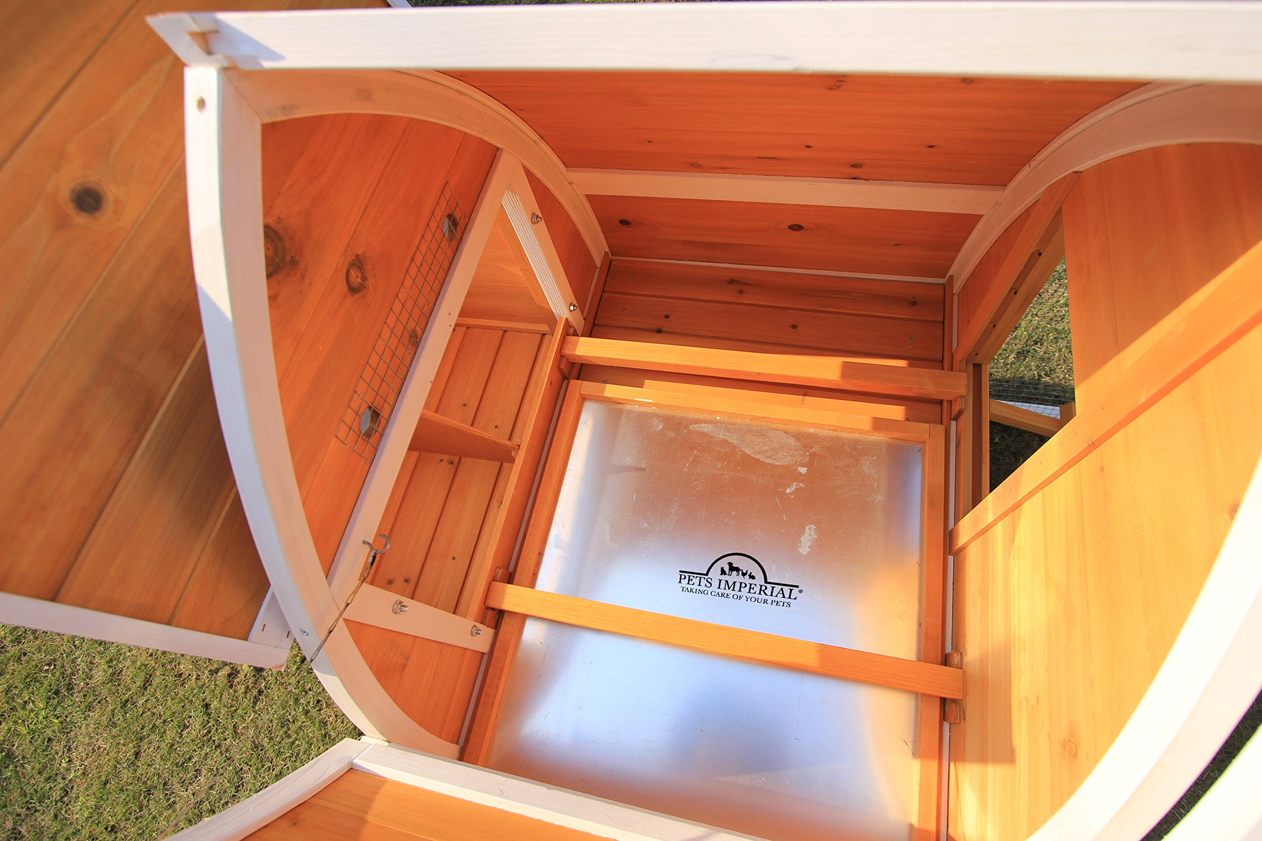 【Home&Garden】Chicken Coop - Ark Poultry Nest Box - Chickn House with Sliding Tray & Opening Roof
