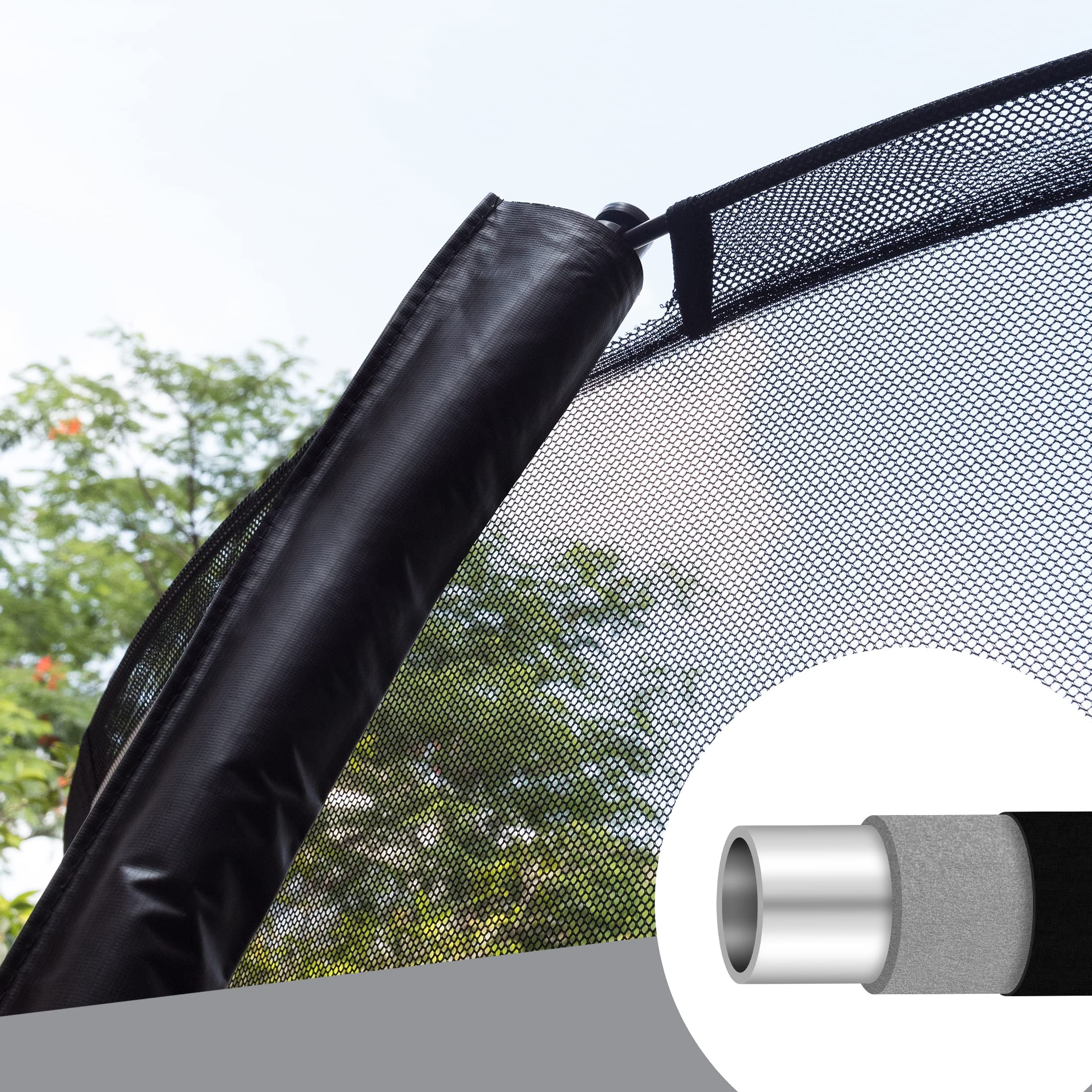 【Sports&Outdoors】Garden Trampoline, Outdoor Trampoline, Deluxe, Springless, Ø 244-430cm