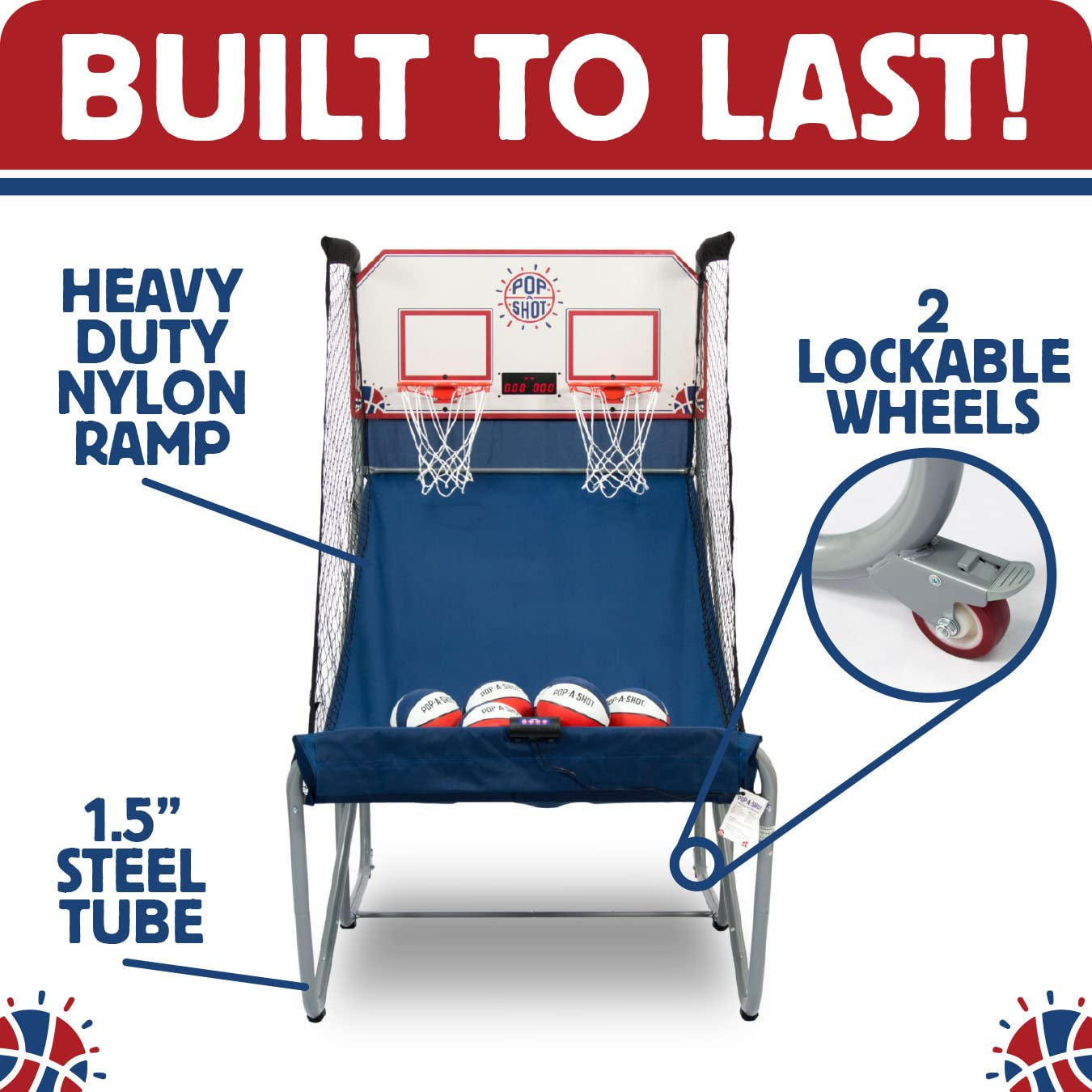 【Sports&Outdoors】Official Home Dual Shot Basketball Arcade Game