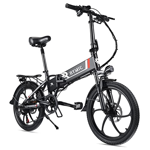 【Sports&Outdoors】750W Folding Electric Bike for Adults 20×4.0 All Terrain Fat Tires Mountain Beach Snow Electric Bicycles