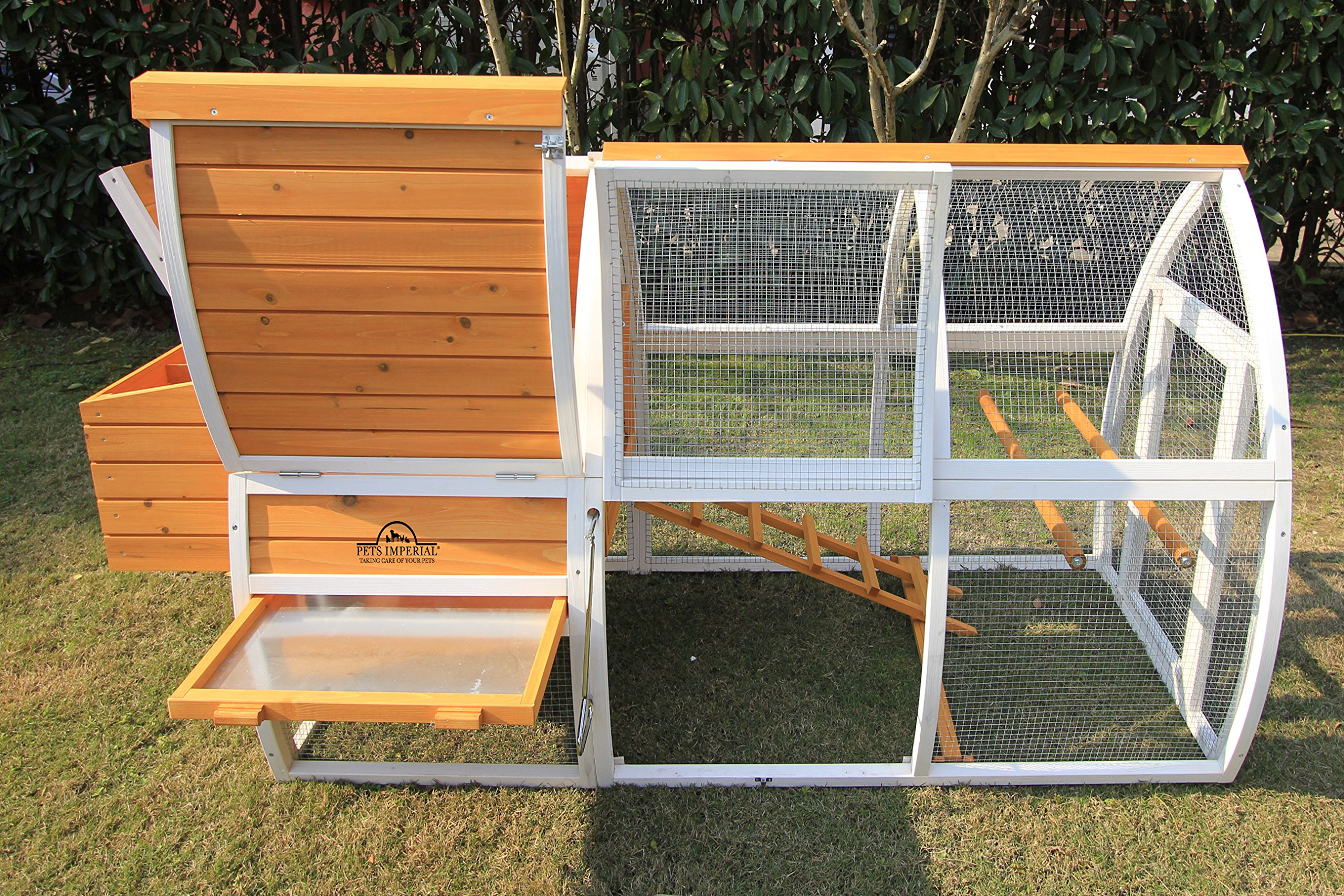 【Home&Garden】Chicken Coop - Ark Poultry Nest Box - Chickn House with Sliding Tray & Opening Roof