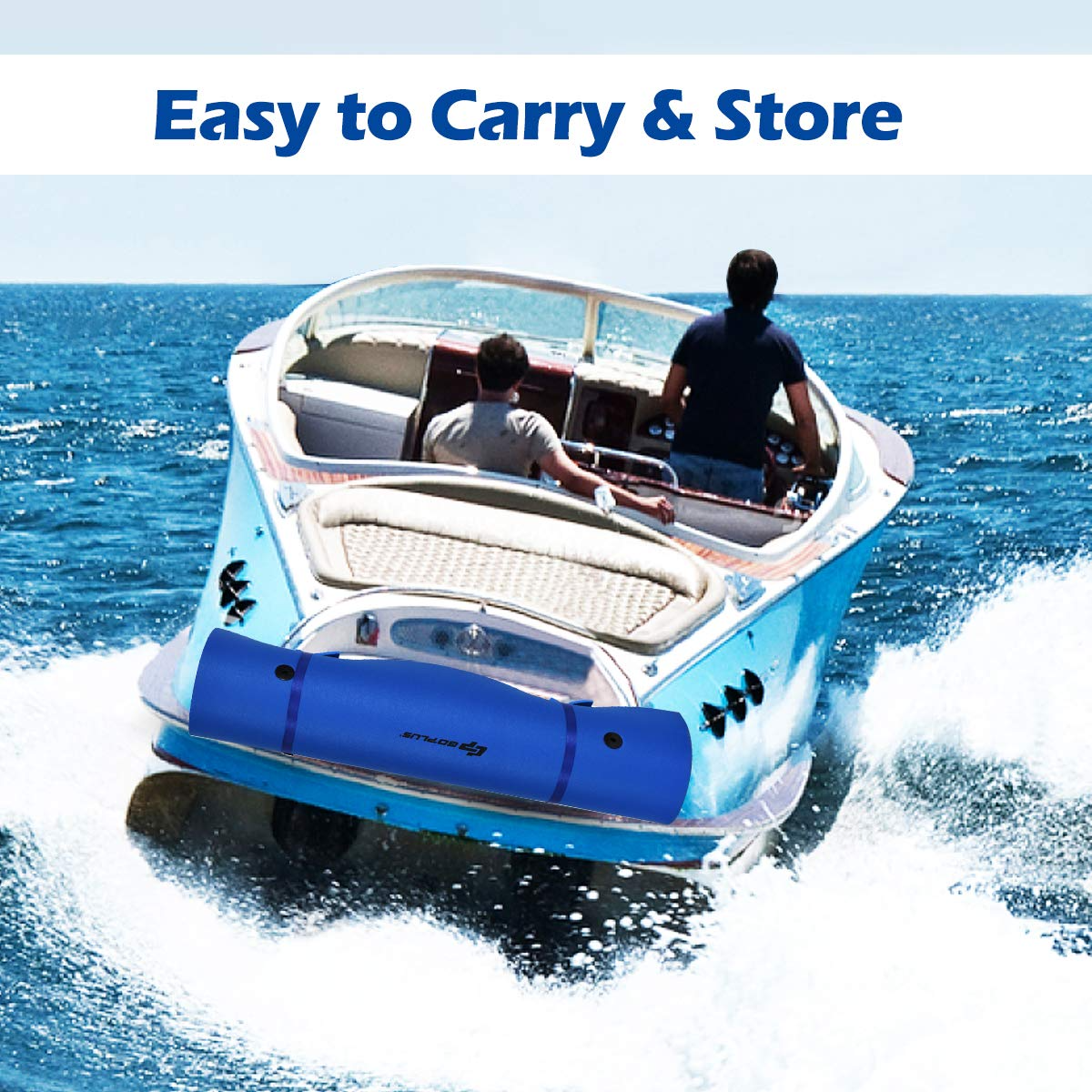 【Sports&Outdoors】Floating Water Pad for Water Recreation & Relaxing, Tear-Resistant XPE Foam Floating Mat