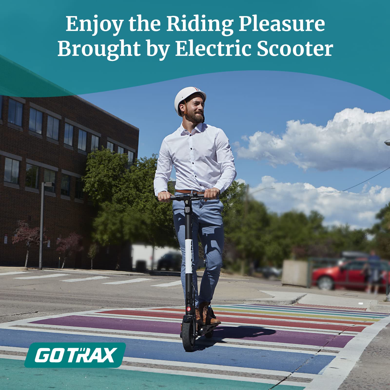 【Sports&Outdoors】Foldable Electric Scooter, Big Battery 36V/7.8AH, Powerful 300W Motor & 15.5 MPH