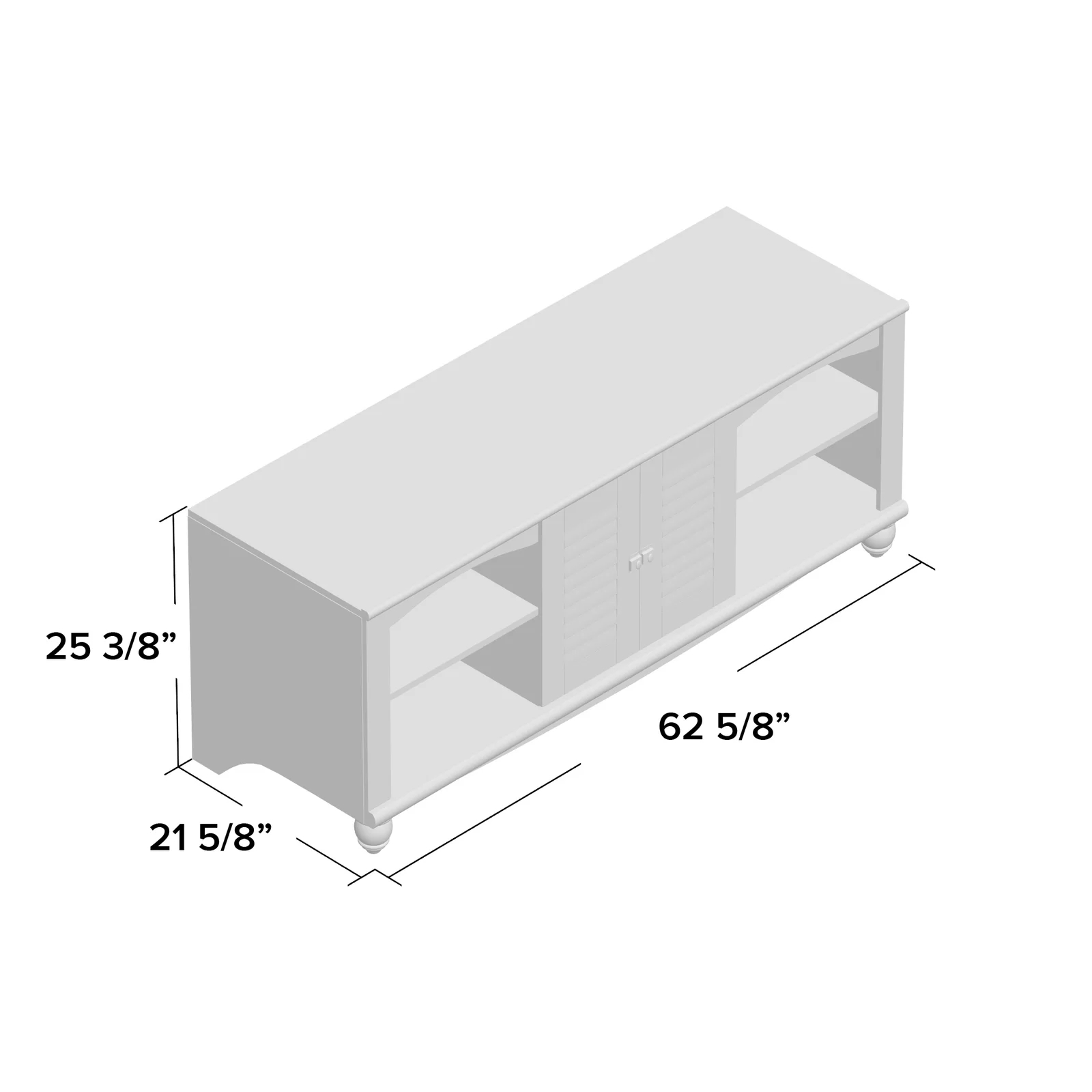 【Furniture】Bredevoort TV Stand for TVs up to 60