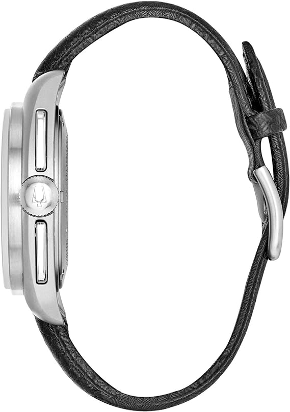 Bulova Men's Leather Strap Moon Watch