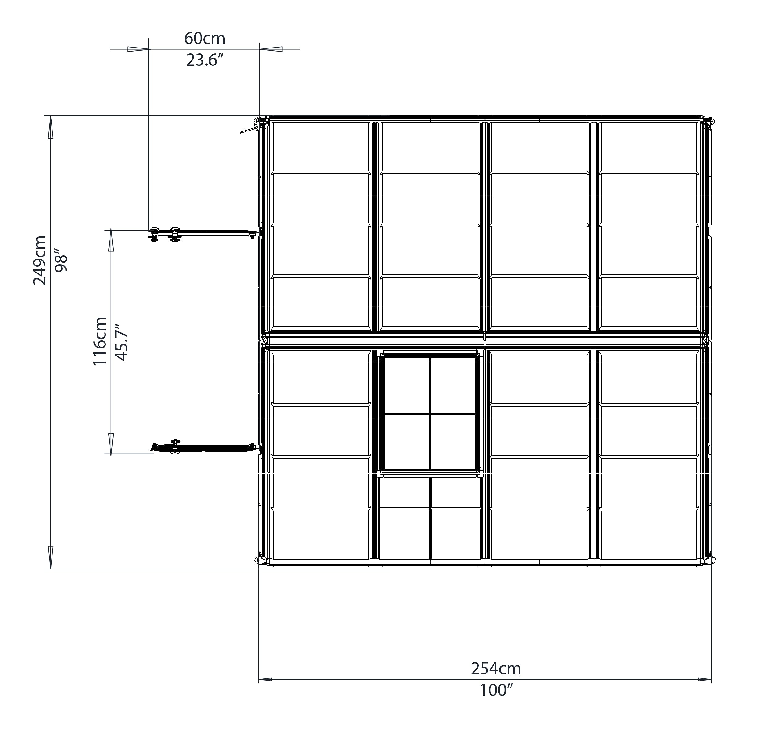 【Home&Garden】Snap & Grow Hobby Greenhouse, 8' x 8' x 9', Silver