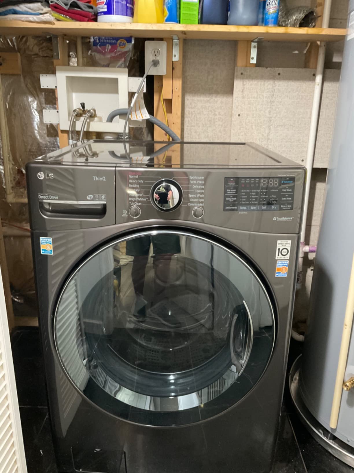 【Appliances】4.5 cu.ft. Smart Wi-Fi Enabled All-In-One Washer/Dryer with TurboWash Technology