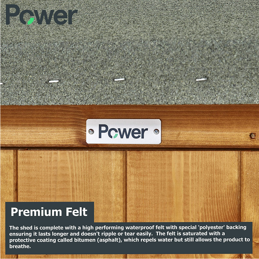 【Home&Garden】Summerhouse Shed, 6x6 Power Pent Wooden Summer house