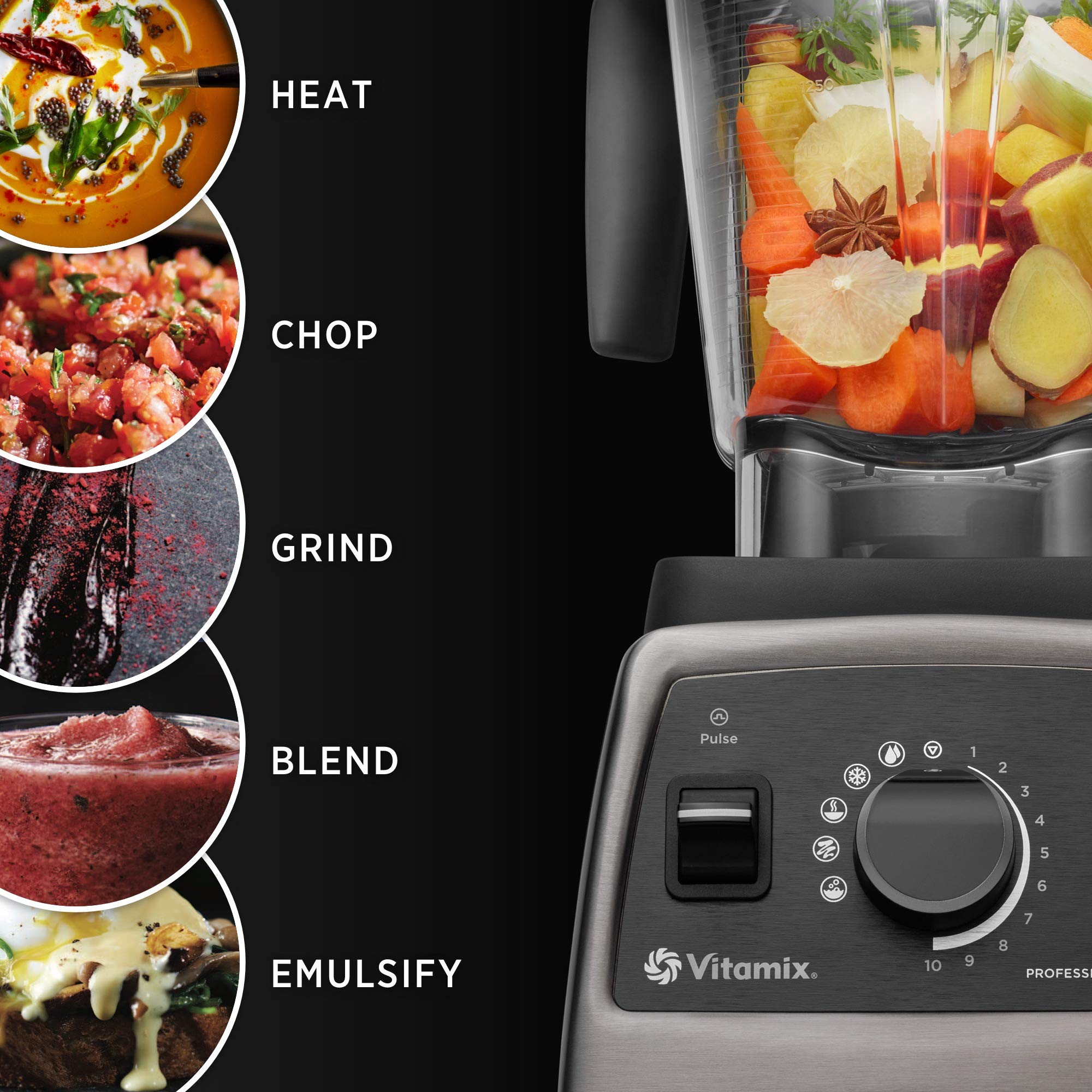 【Appliances】Professional-Grade Blender, 64 oz. Low-Profile Container, Pearl Grey