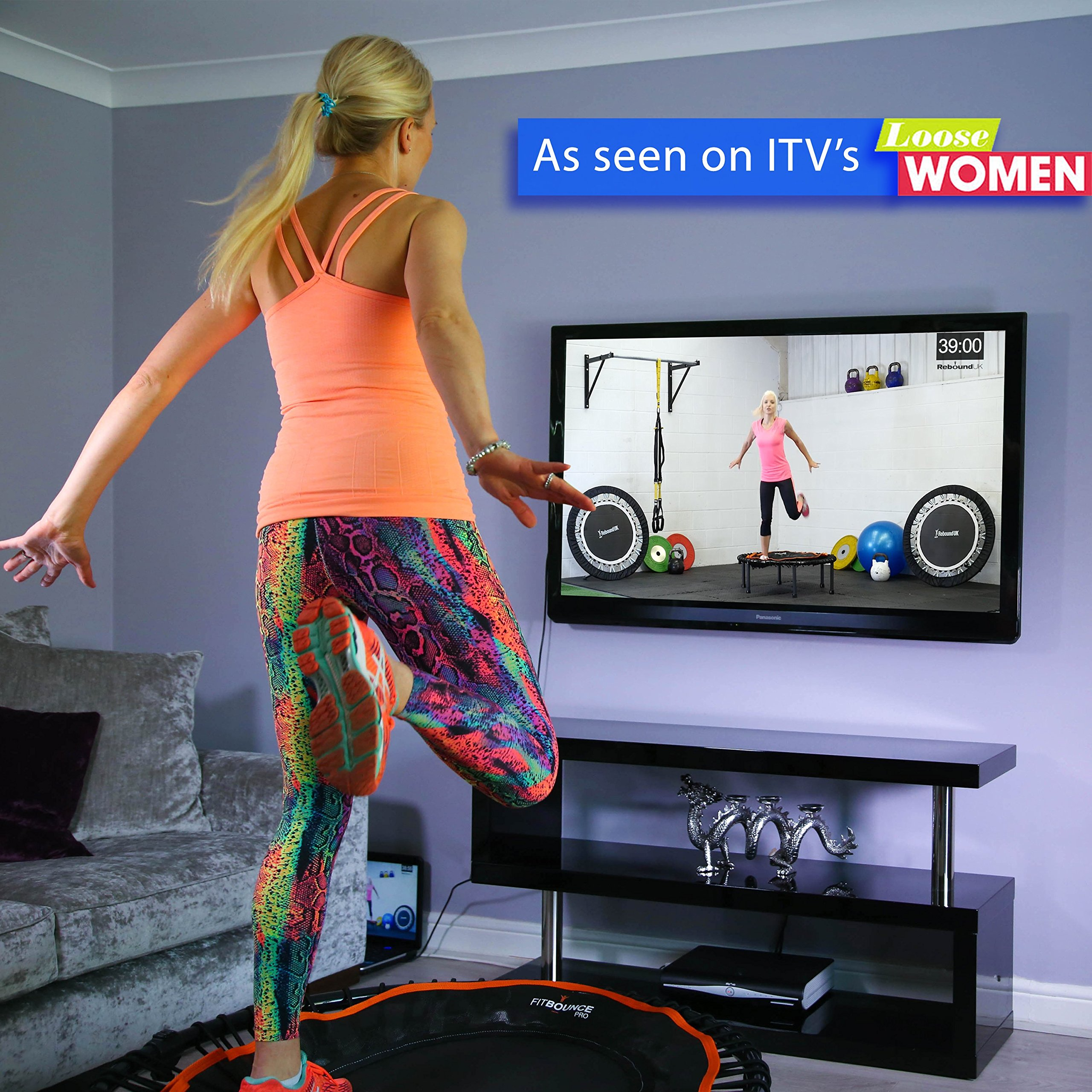 【Sports&Outdoors】Half Folding, Silent Professional Mini Trampoline for Adults & Kids