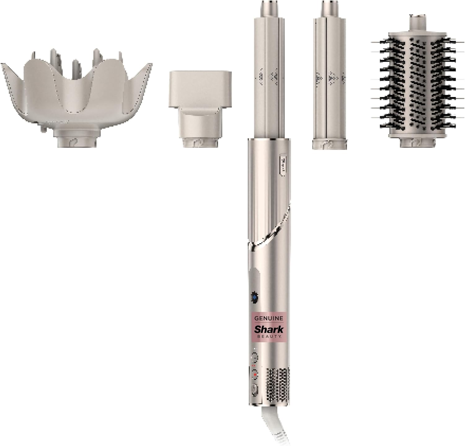 Shark FlexStyle Hair Dryer & Powerful Styling System with 6-Piece Hair Styling Tools, Paddle Brush, Curl-Defining Hair Diffuser, Auto-Wrap Curlers, Styling Concentrator, Oval Brush &, Black, HD440BK