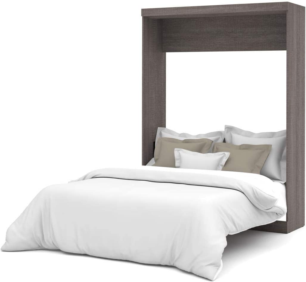 【Furniture】Nebula Queen Murphy Bed, 65-inch Space-Saving Wall Bed for Guest Room, Home Office, Home Gym