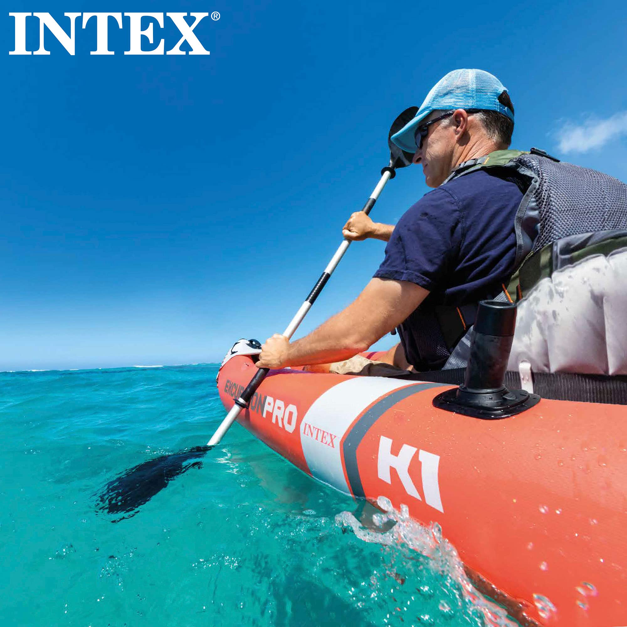 【Sports&Outdoors】Explorer K2 Kayak, 2-Person Inflatable Kayak Set with Aluminum Oars & Air Pump