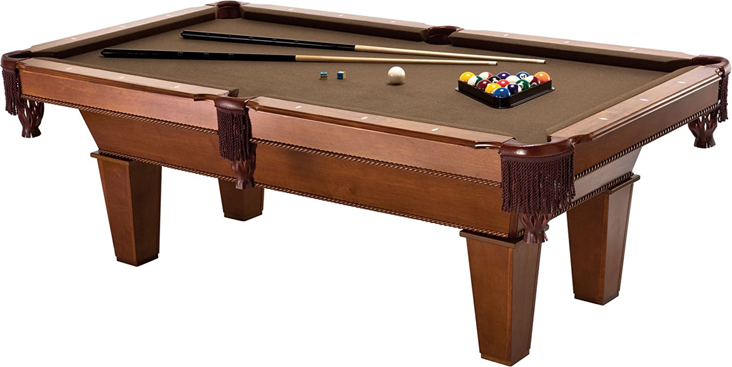 【Sports&Outdoors】Pool Table, Accuslate Billiard Surface for Consistent Straight Shots & Sturdy Straight Legs