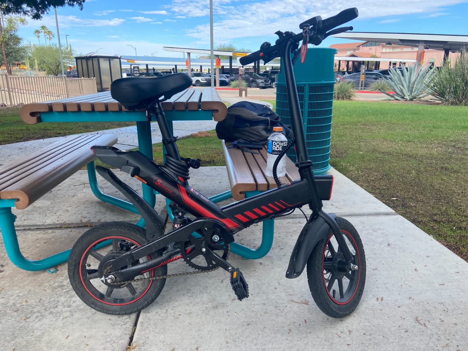 【Sports&Outdoors】Electric Bicycle, Sailnovo 14'' Electric Bike for Adults & Teenagers