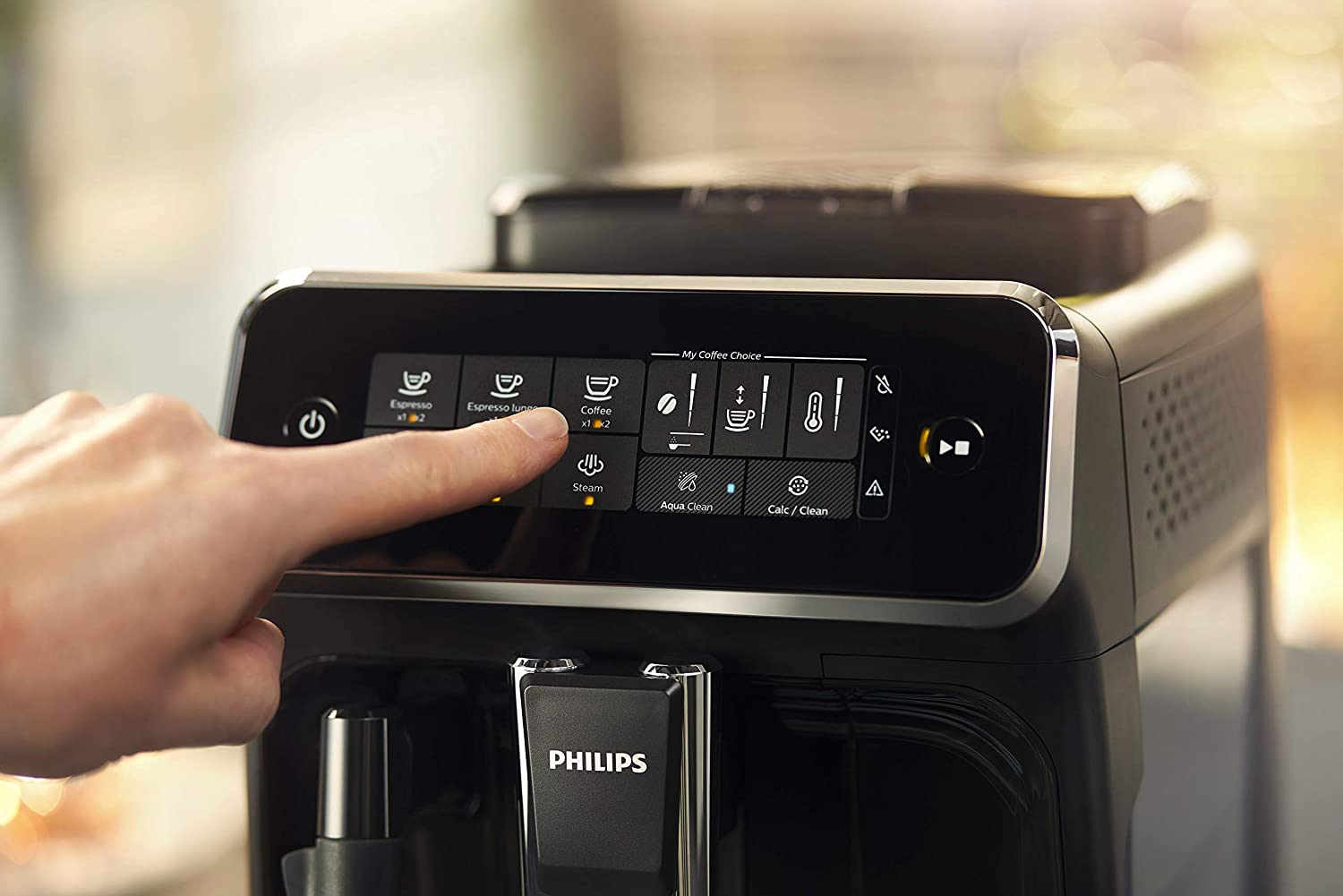 【Appliances】Fully Automatic Espresso Machine with Milk Frother, EP322144, Black