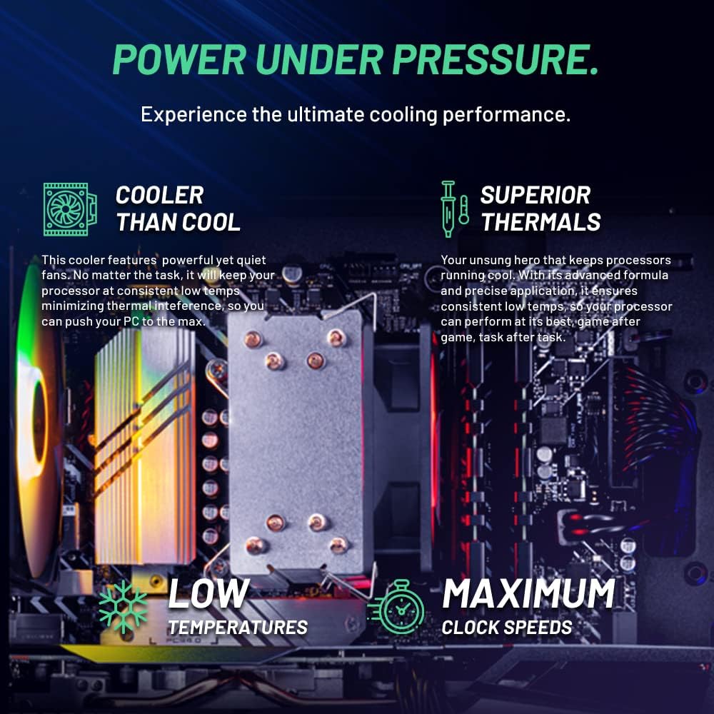Skytech Archangel Gaming Computer PC Desktop – Ryzen 5 3600 3.6GHz, GTX 1660 Super 6G, 500GB SSD, 16GB DDR4 3200MHz, RGB Fans, Windows 11 Home 64-bit, 802.11AC Wi-Fi