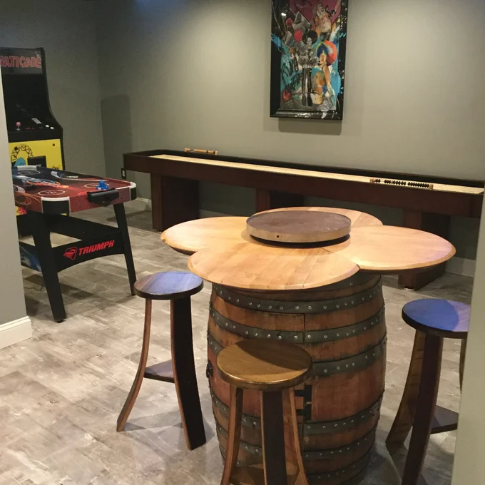 【Furniture】Uniontown 4 - Person Counter Height Solid Oak Dining Set