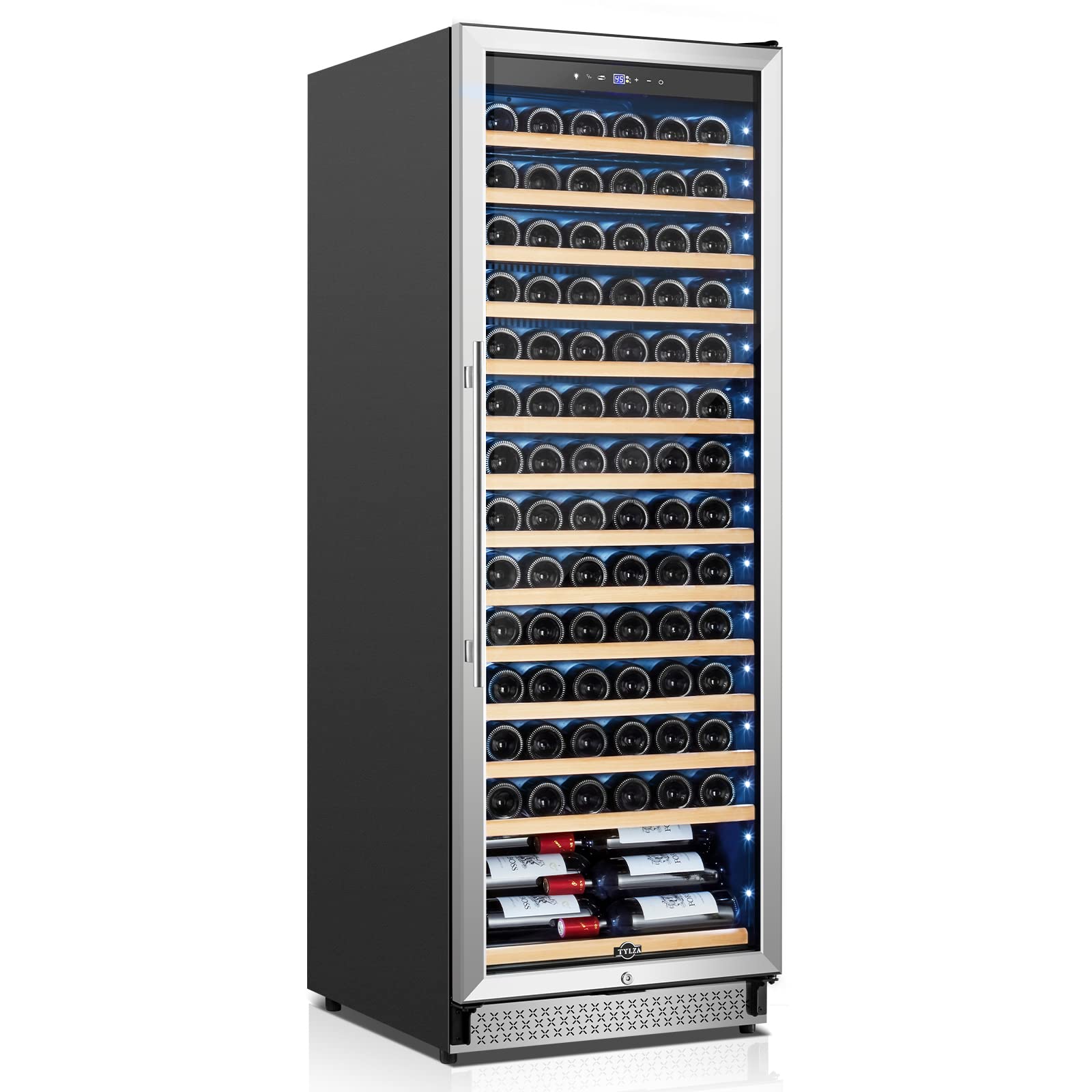 【Appliances】Tylza Beverage Refrigerator 24 Inch, 190 Can Built-in/Freestanding Beverage Cooler Fridge