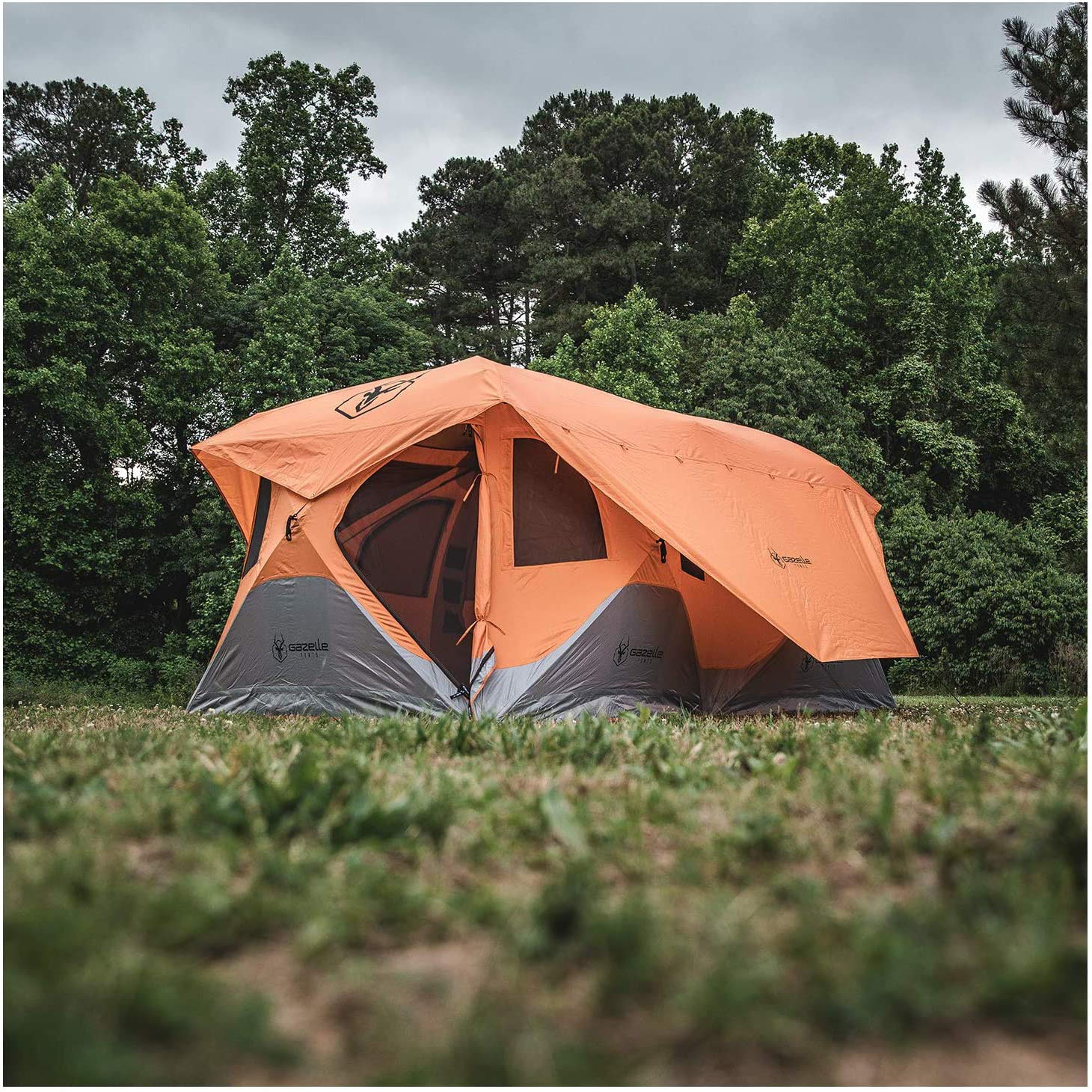 【Sports&Outdoors】T8 Hub Tent, Easy 90 Second Set-Up, Waterproof, UV Resistant, Removable Floor, 8-Person