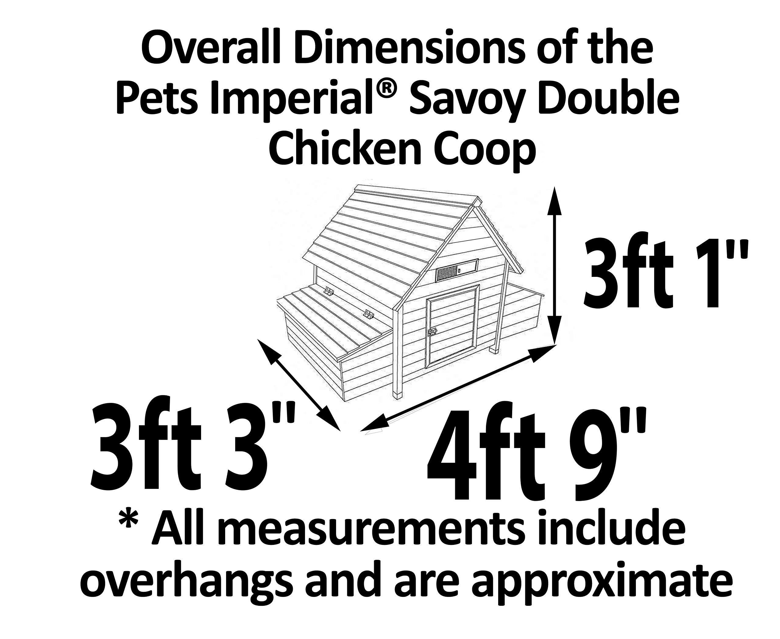 【Home&Garden】Double Savoy Large Chicken Coop with 2 Nest Boxes Suitable Up to 10 Small Birds