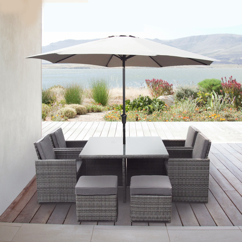 4 Seat Cube Set with Square Table