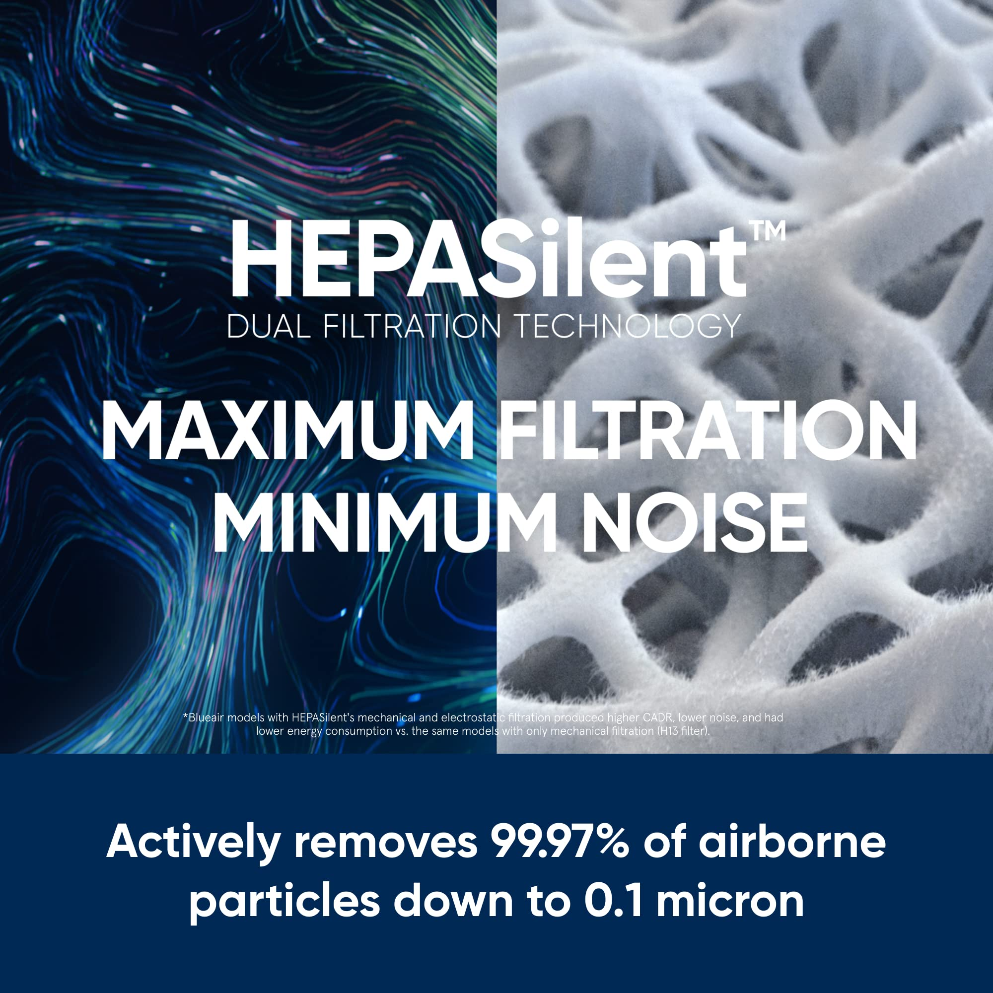 【Appliances】BLUEAIR Air Purifier Large Room, Air Cleaner for Dust Pet Dander Smoke Mold Pollen Bacteria Allergen