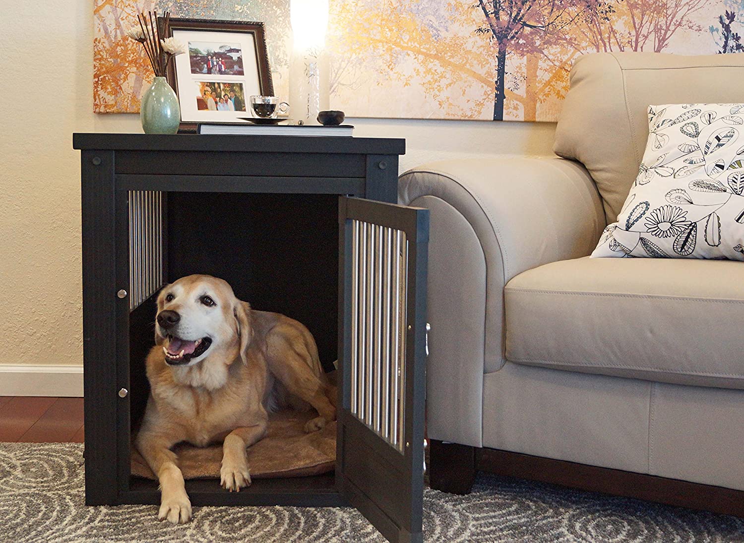 【Pet】Pet CrateEnd Table, X-Large, Antique White