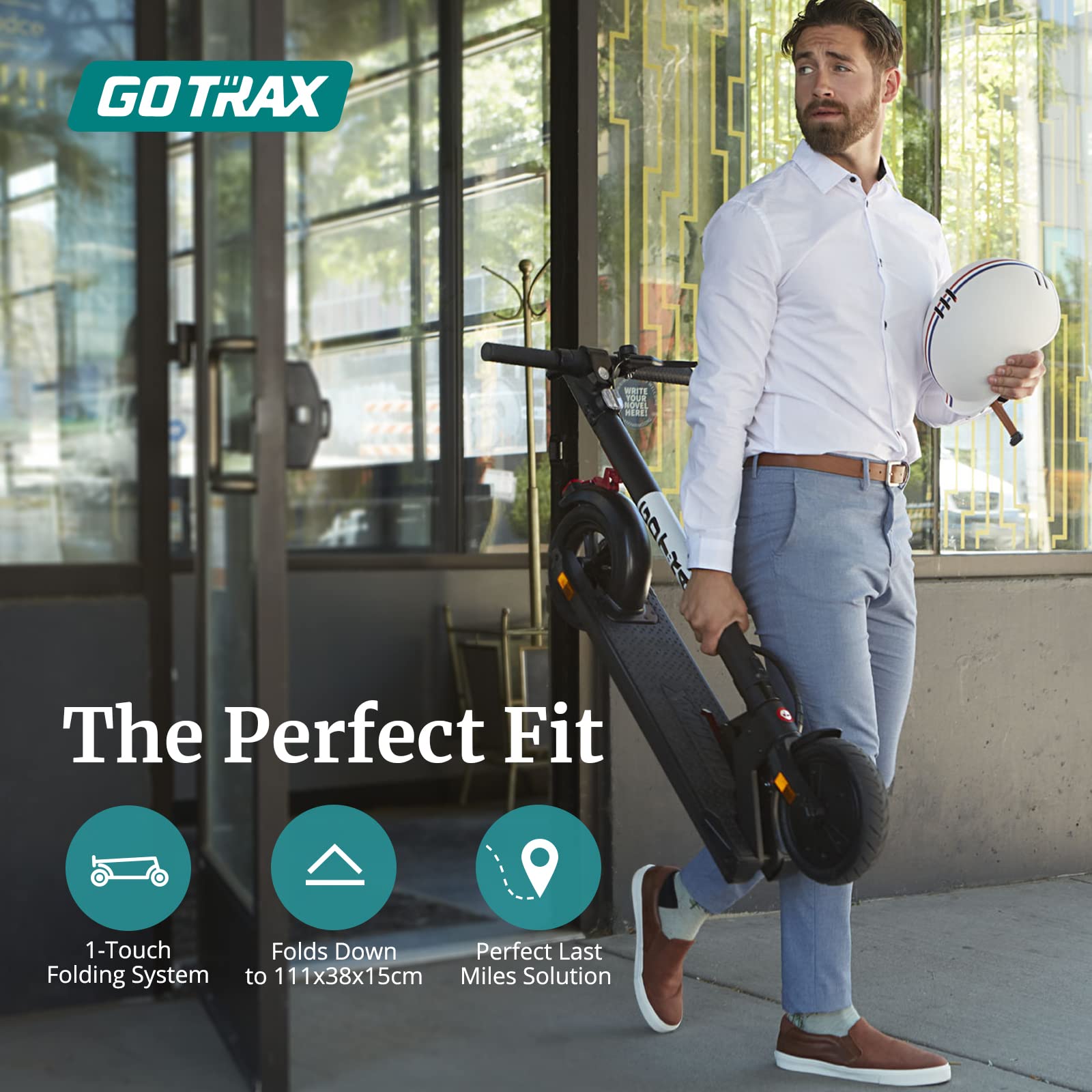 【Sports&Outdoors】Foldable Electric Scooter, Big Battery 36V/7.8AH, Powerful 300W Motor & 15.5 MPH