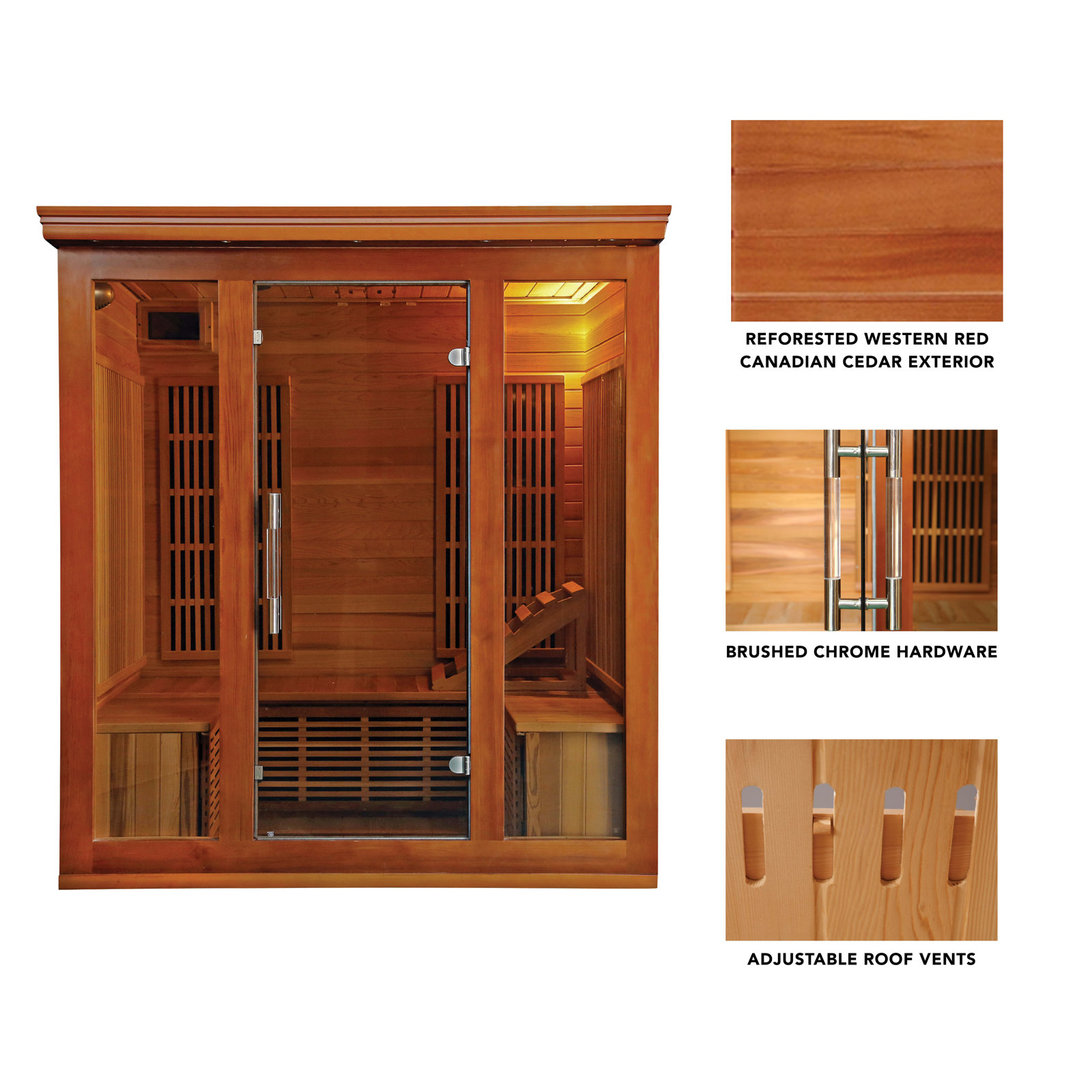 【Sports&Outdoors】Radiant Saunas 5 - Person Sauna