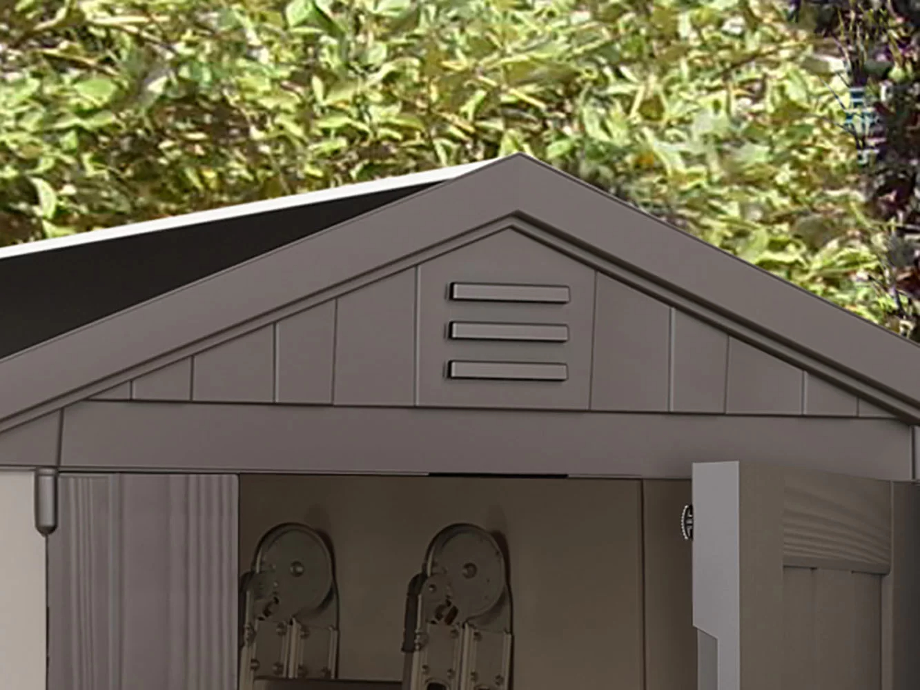 【Storage Shed】Factor 6 x 4 FT Strong Storage Shed Made Of Extremely Durable Resin & Reinforced with Steel