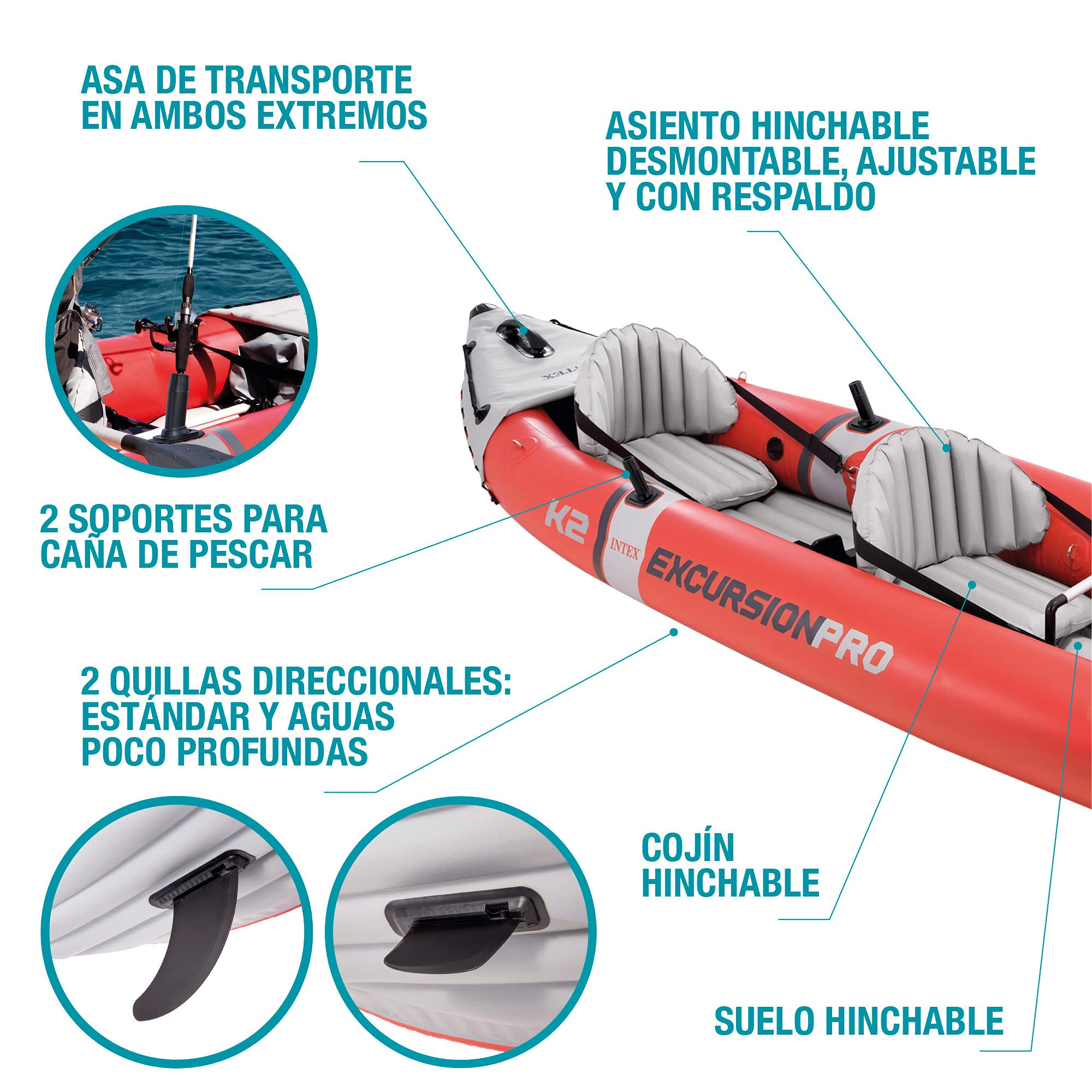 【Sports&Outdoors】Explorer K2 Kayak, 2-Person Inflatable Kayak Set with Aluminum Oars & Air Pump