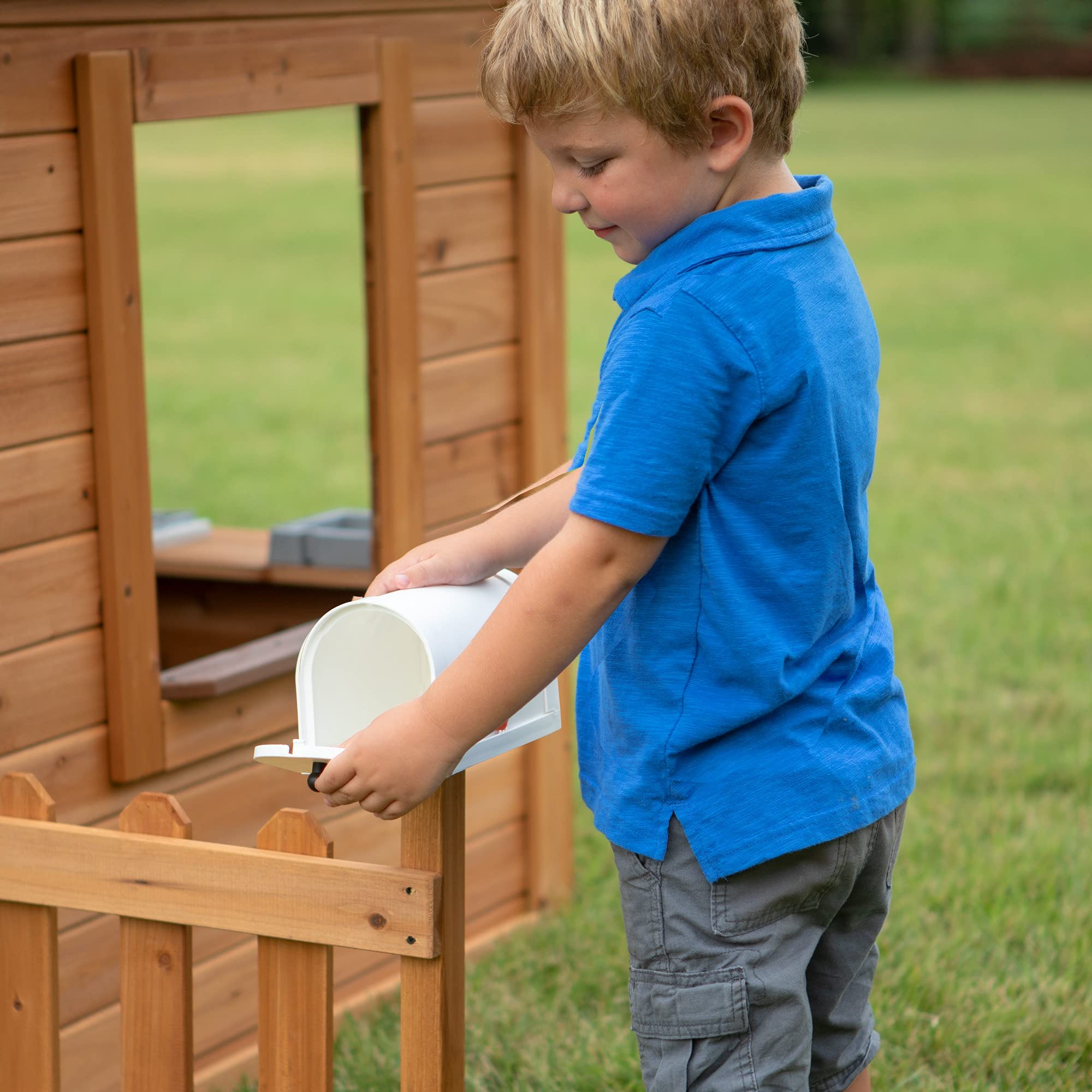 【Baby&Kids】Aspen All Cedar Outdoor Wooden Playhouse