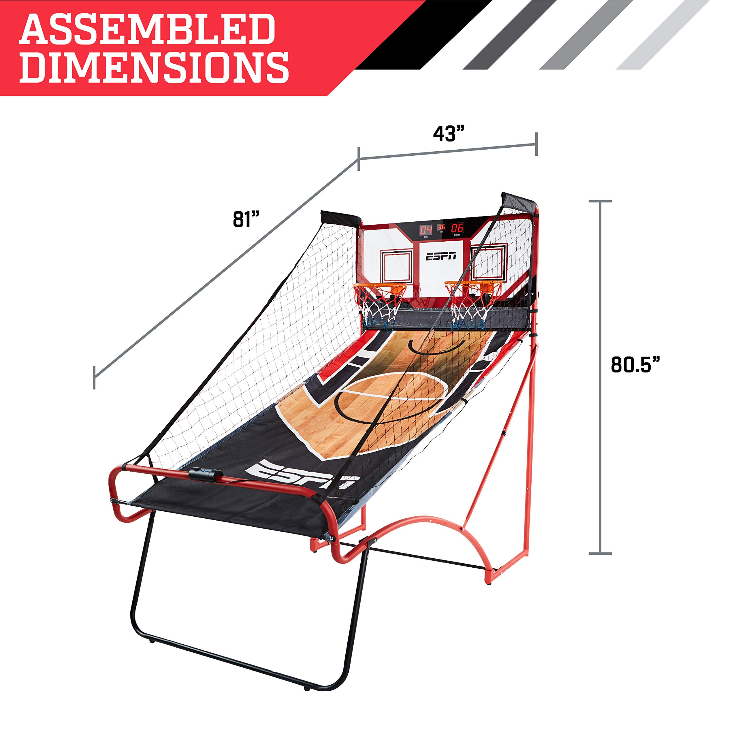 【Sports&Outdoors】2 Player Space Saving Arcade Basketball