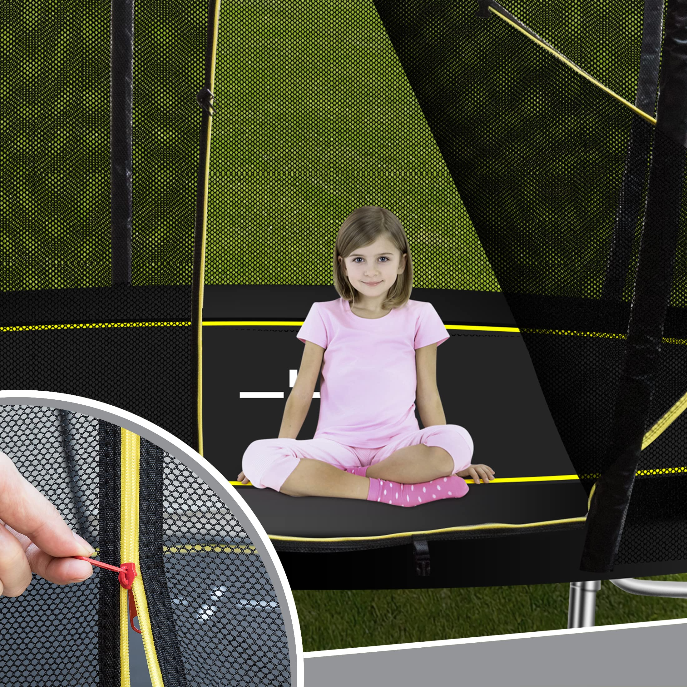【Sports&Outdoors】Garden Trampoline, Outdoor Trampoline, Deluxe, Springless, Ø 244-430cm