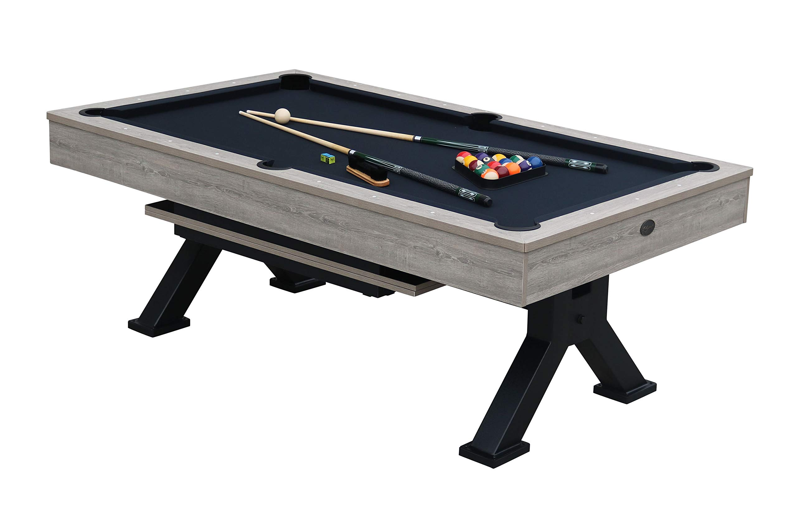 【Sports&Outdoors】Black Canyon 7' Pool Table with Dining Top