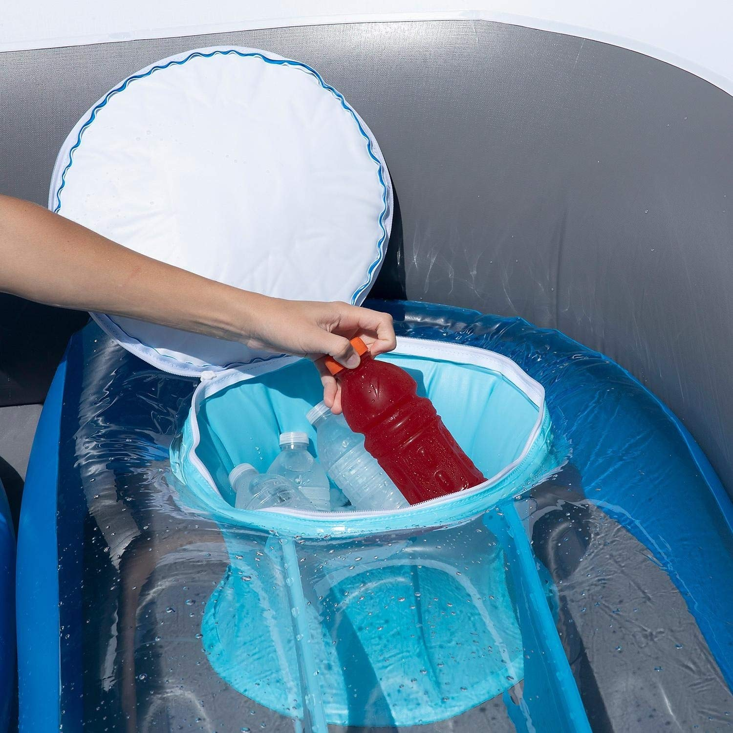 【Sports&Outdoors】6-Person Inflatable Bay Breeze Boat Island Party Island