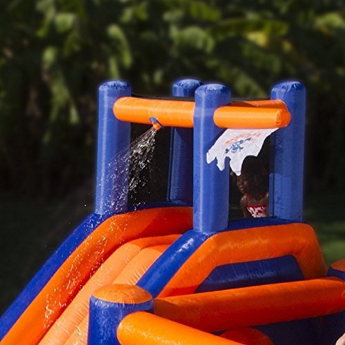 【Baby&Kids】Pirate Bay - Inflatable Water Park - Large - Slide - Climbing Wall - Bounce House - Tunnel