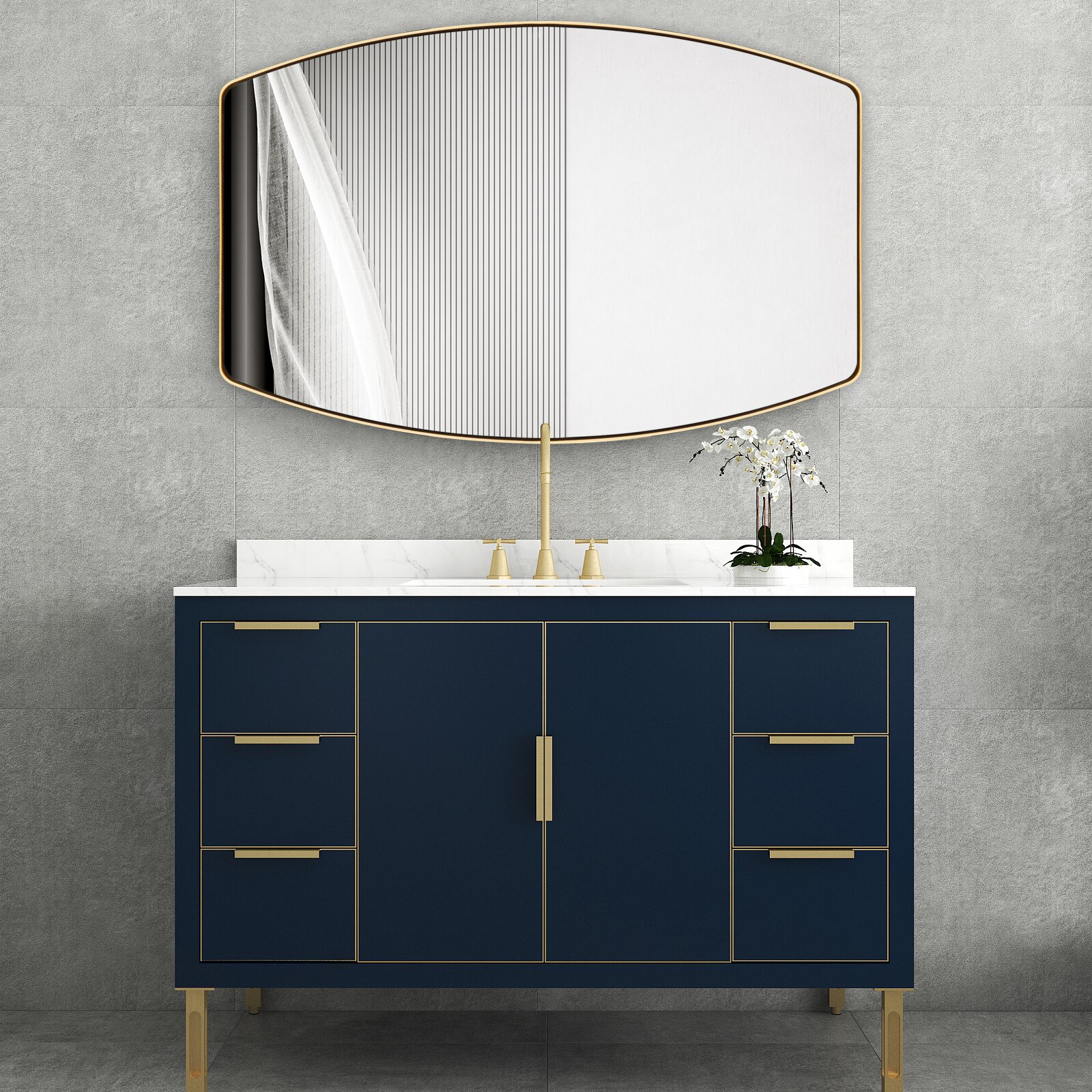 【Home Improvement】Irregular Metal Wall Mirror