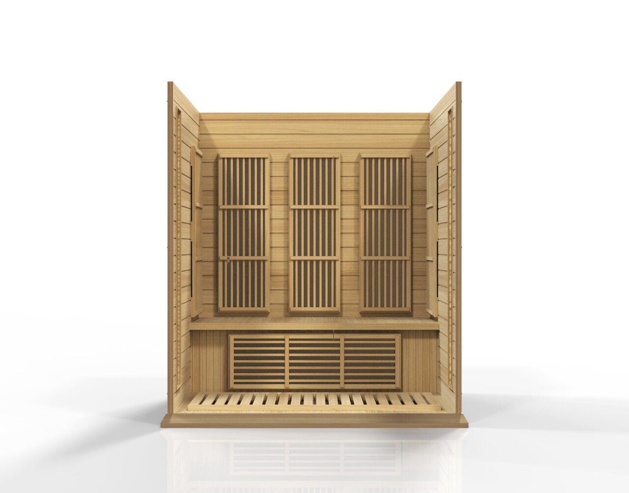 【Sports&Outdoors】Dynamic Infrared 3 - Person Indoor FAR Infrared Sauna in Hemlock