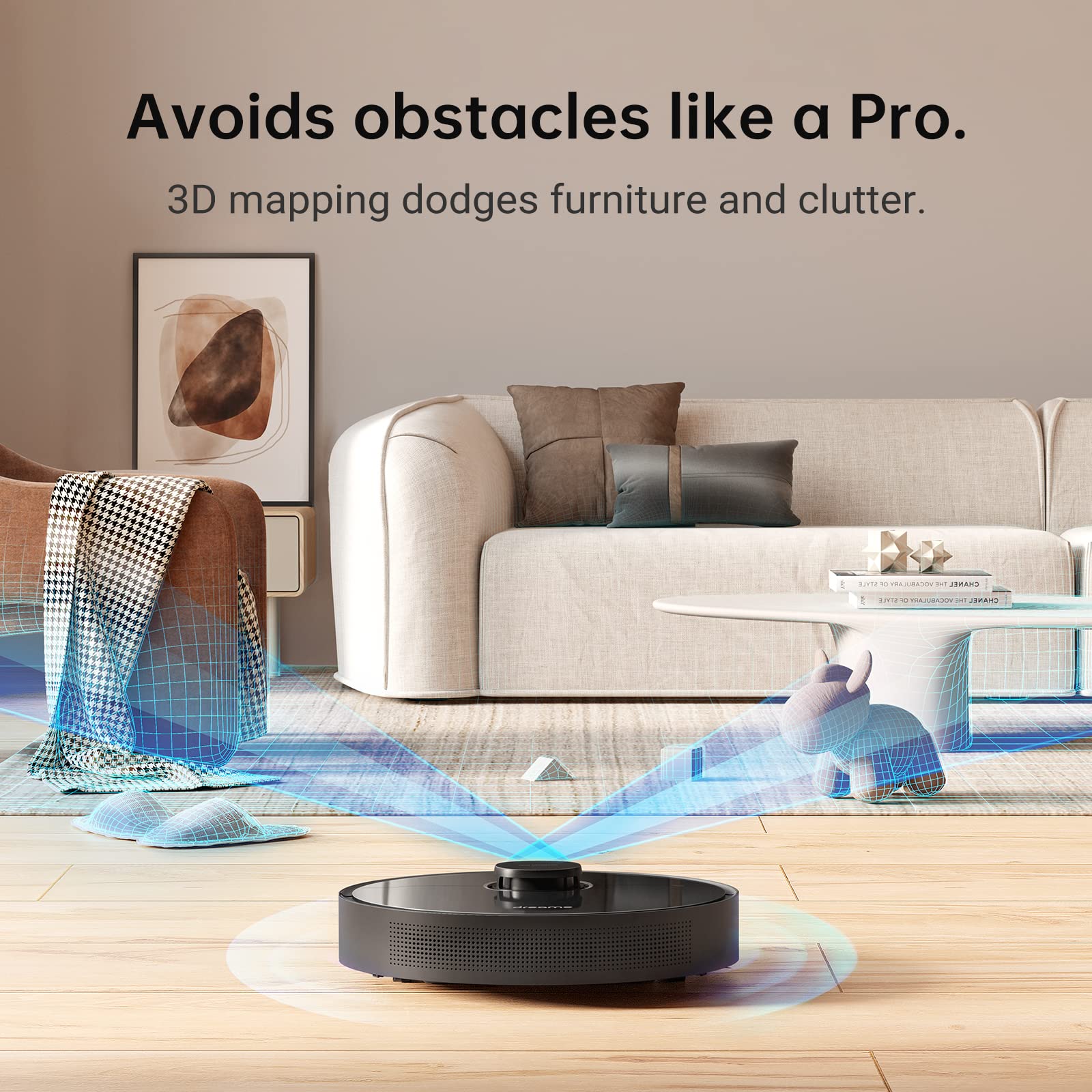 【Appliances】Robot Vacuum, Robotic Vacuum with 4000Pa Strong Suction for Pet Hair, Carpets Hard Floor