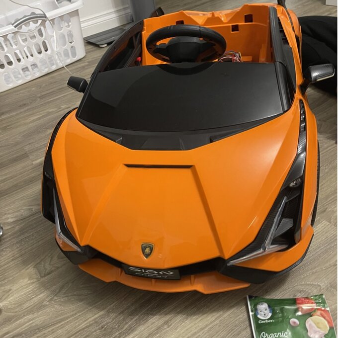 【Baby&Kids】Lamborghini Sian Ride On Car 12V Kids Electric Motorized Vehicle With Led Lights, Remote Control & Scissor Doors