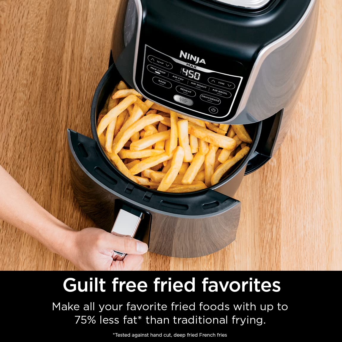 【Appliances】Ninja AF161 Max XL Air Fryer that Cooks, Crisps, Roasts, Bakes, Reheats & Dehydrates, 5.5 Quart
