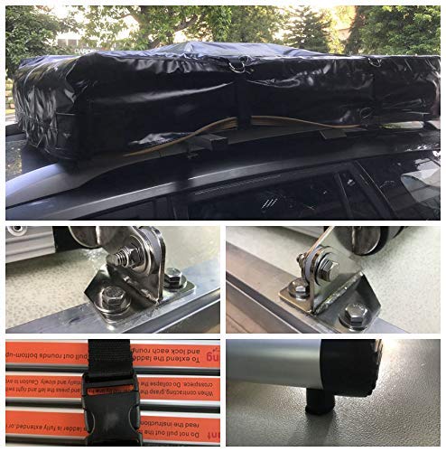 【Sports&Outdoors】2-3 Person Sunroof Rooftop Tent with Skyline Rainfly and Ladder