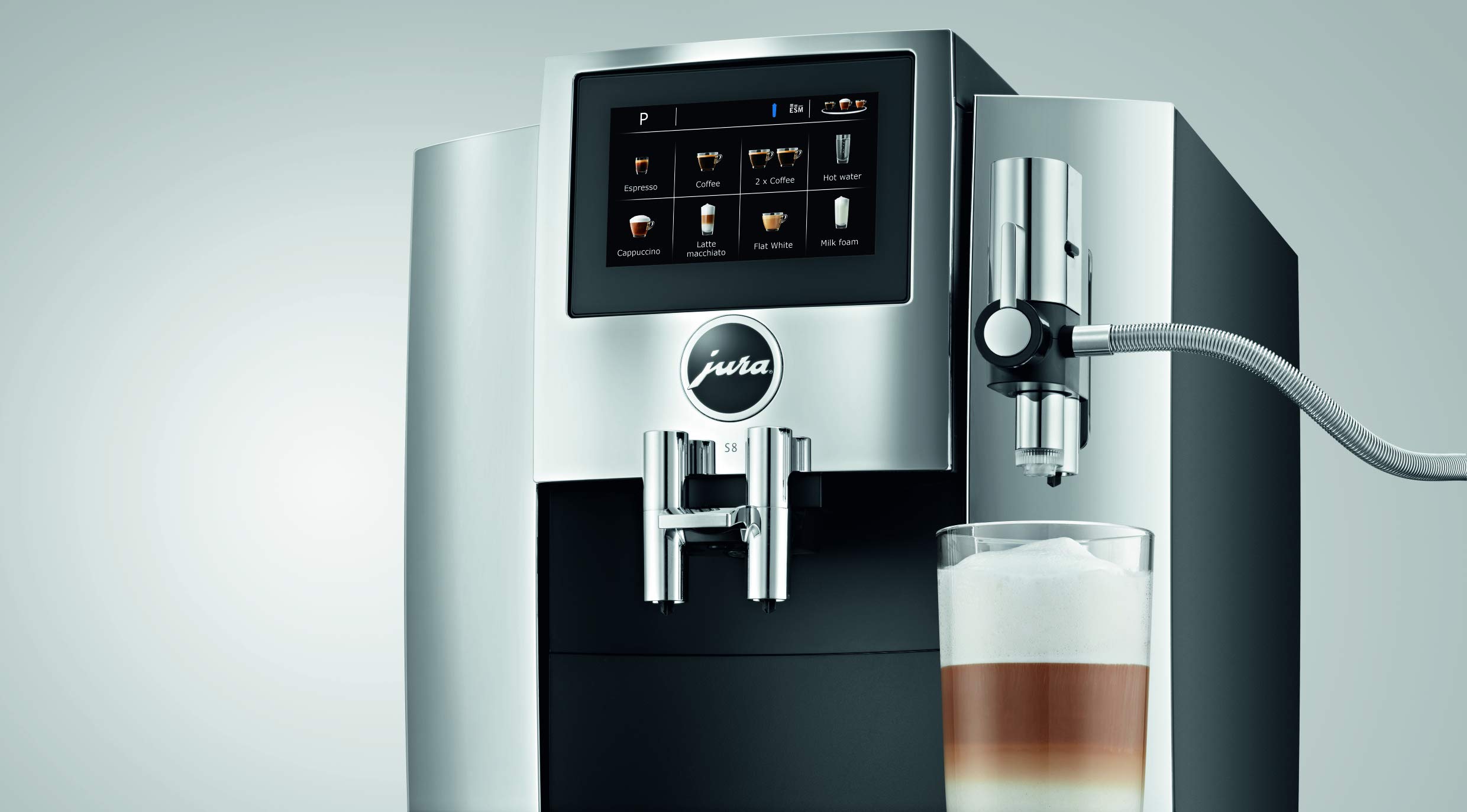 【Appliances】S8 Automatic Coffee Machine, Chrome